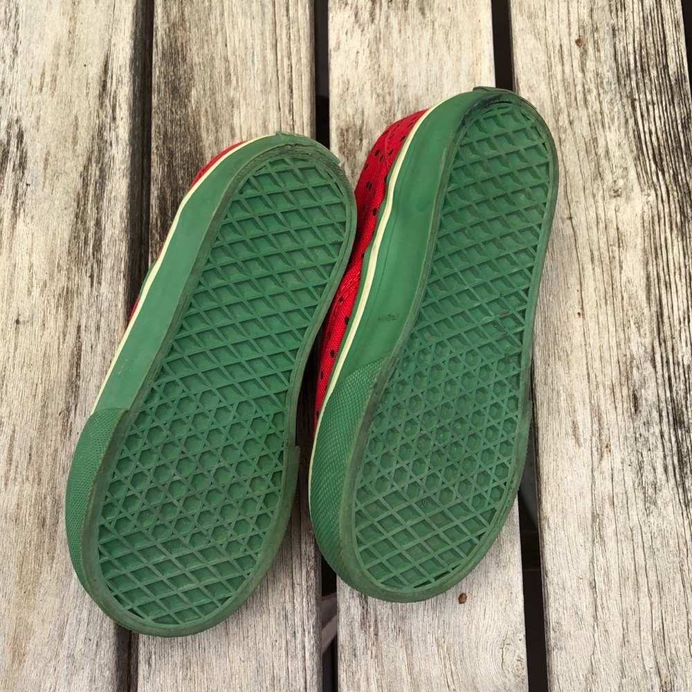 Vans Watermelon Red Slip On Shoes- Toddler - Picture 5 of 6